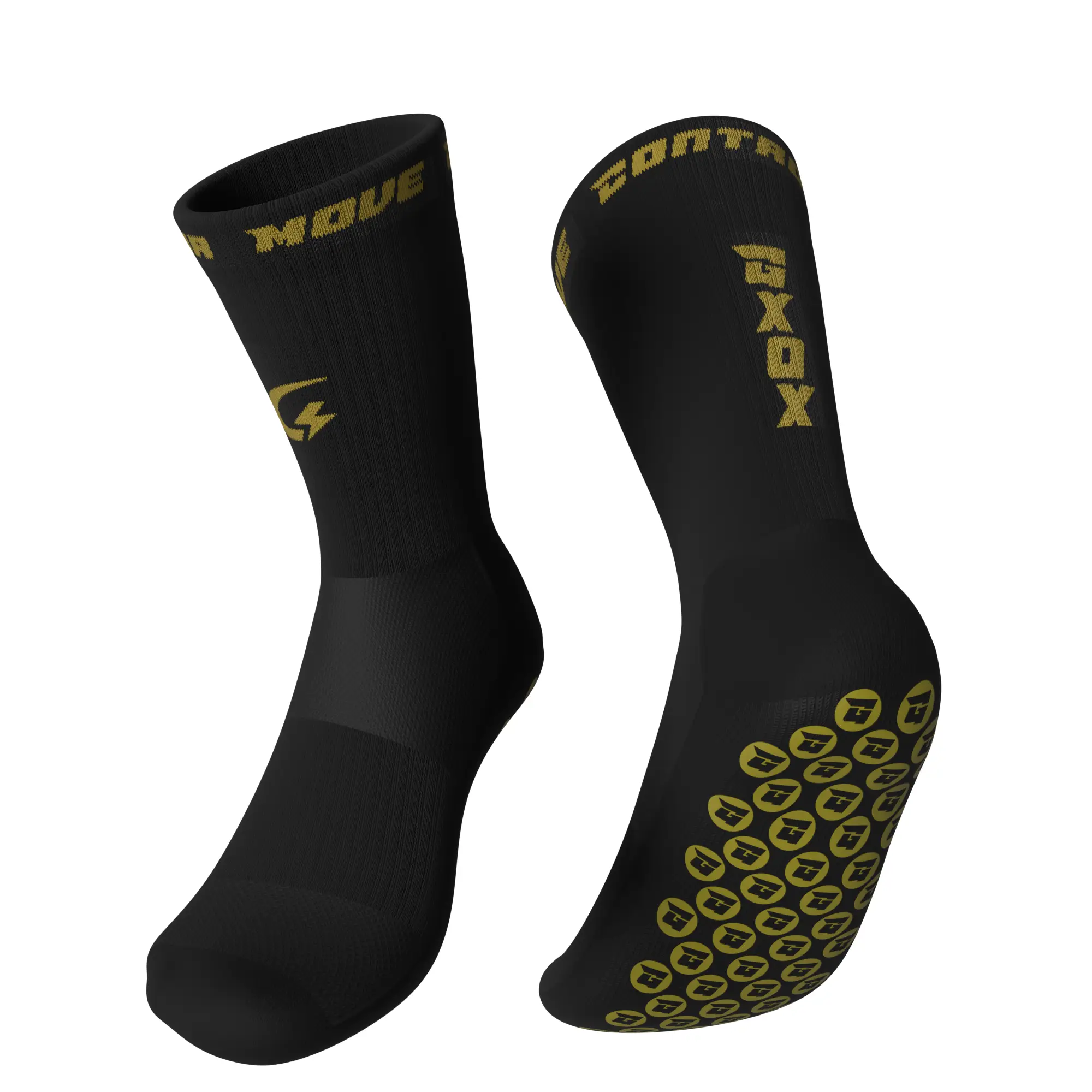 GXOX Gripsokken halflang zwart