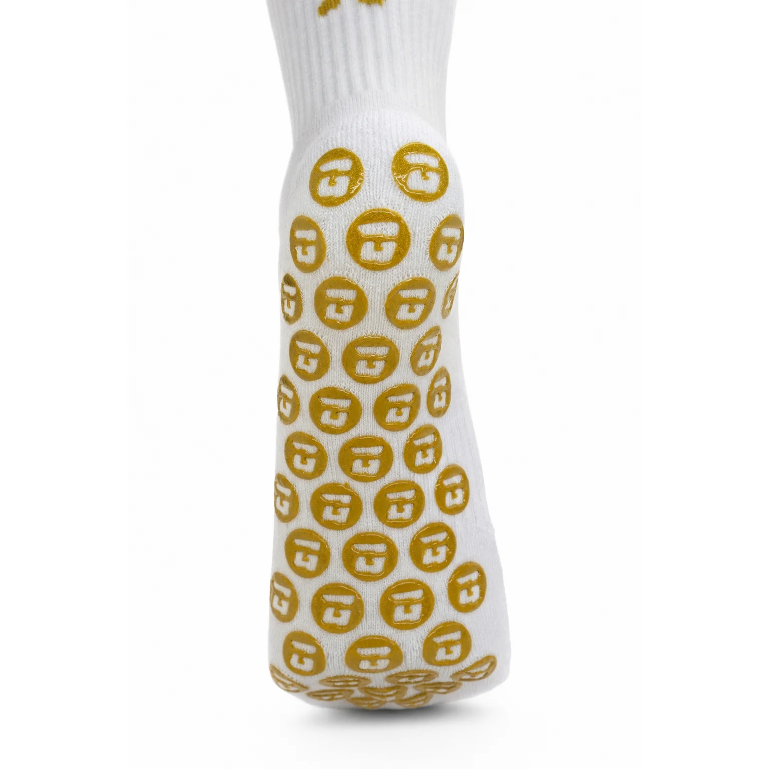 GXOX Gripsokken wit halflang grip RF