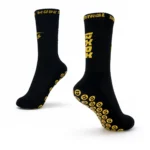 Chaussettes adhérentes GXOX mi-longues noires héros