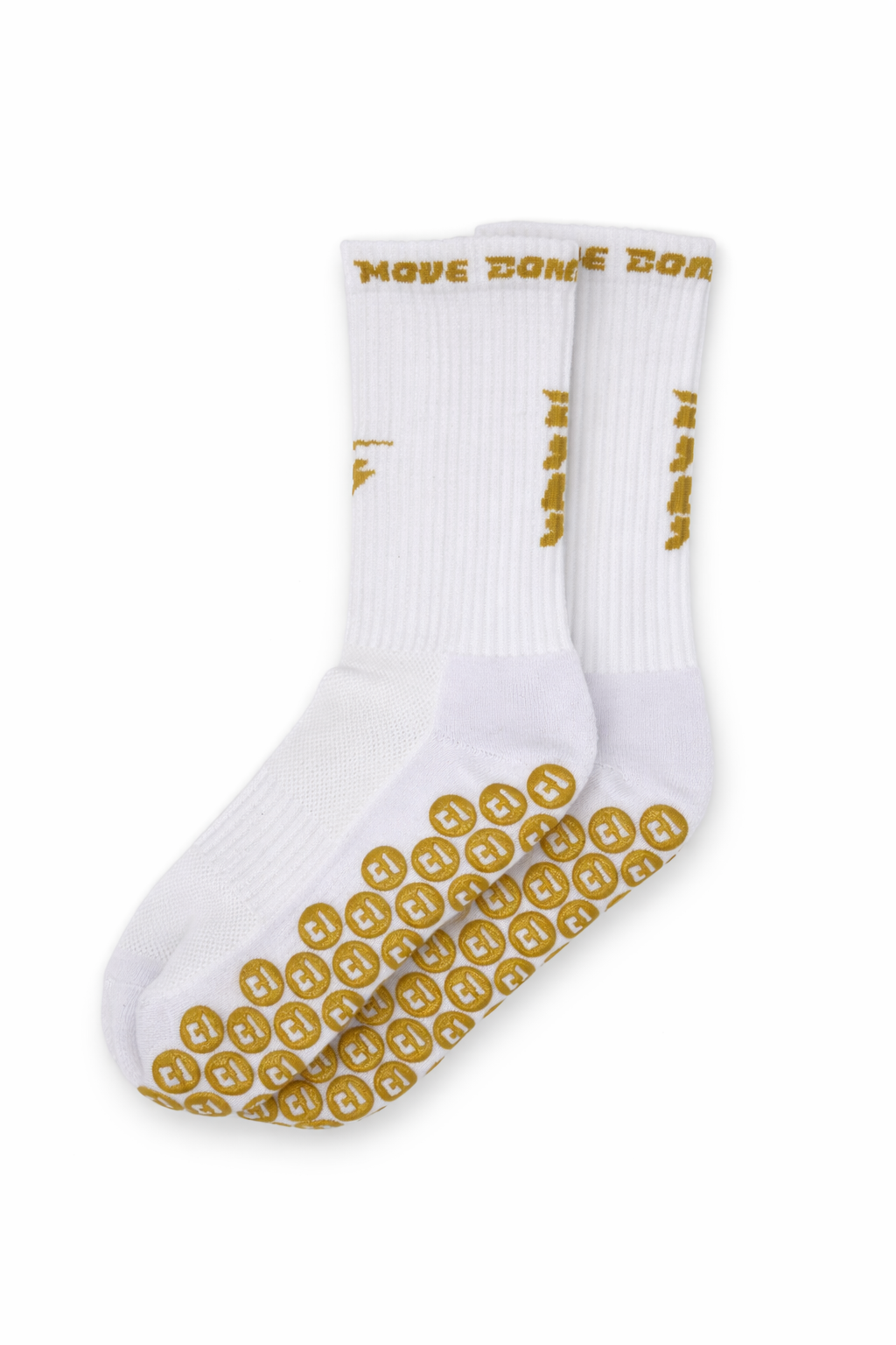 gripsok halflang wit liggend