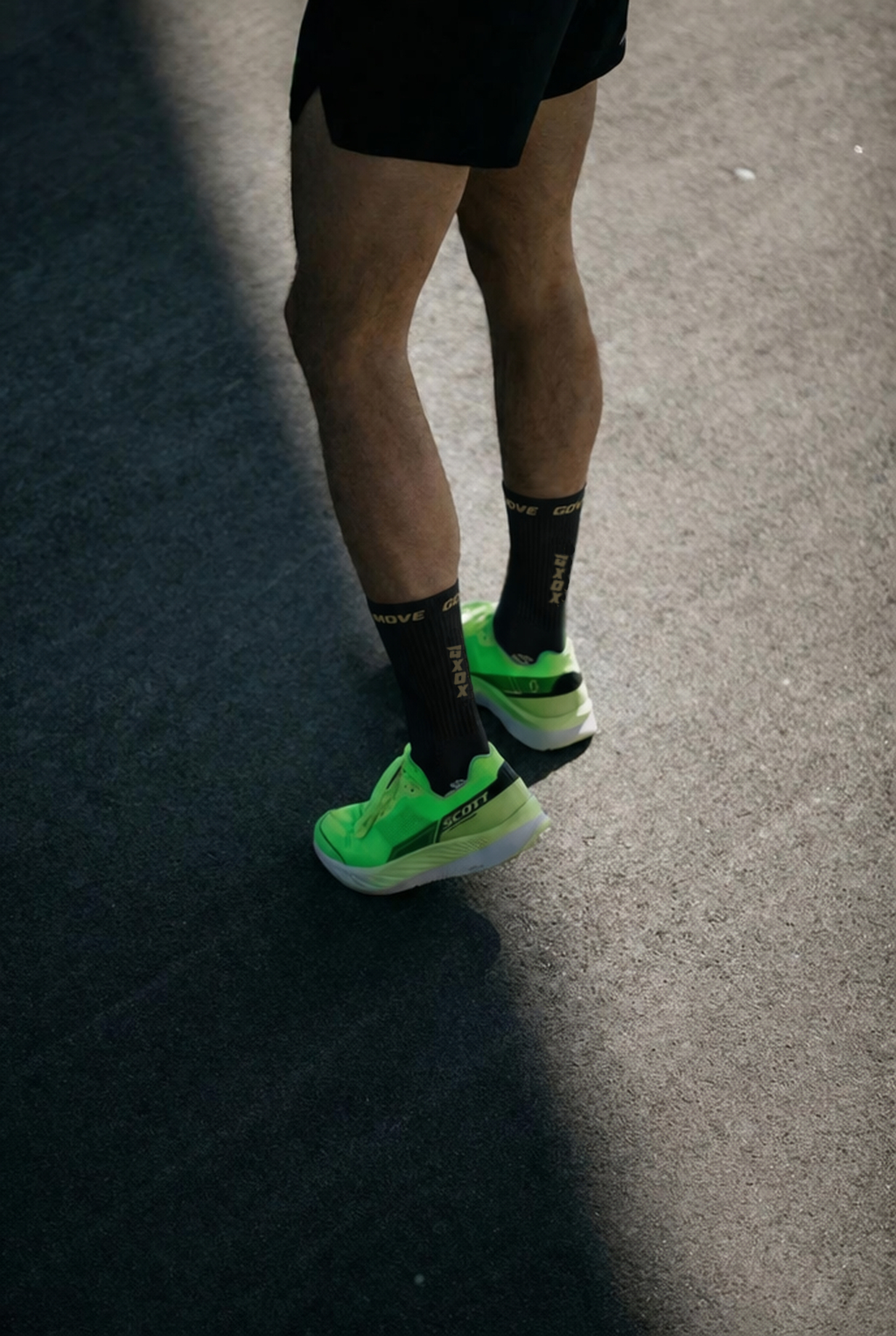 gripsok halflang zwart gxox