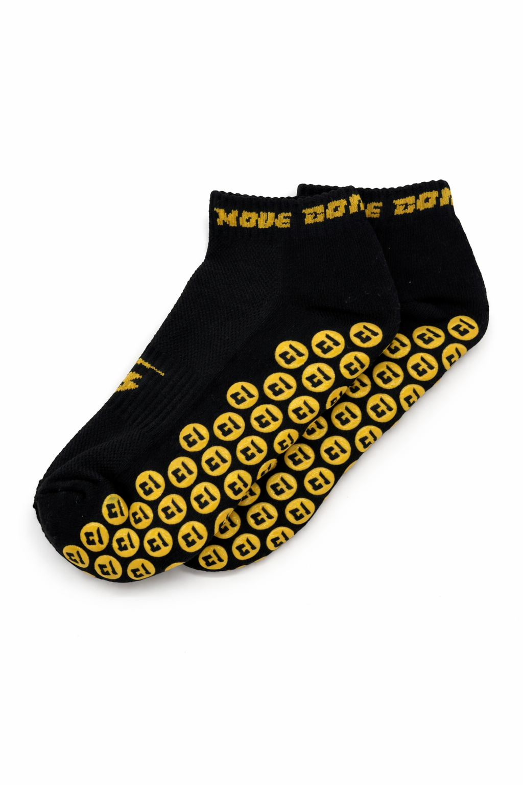 gripsok kort zwart liggend