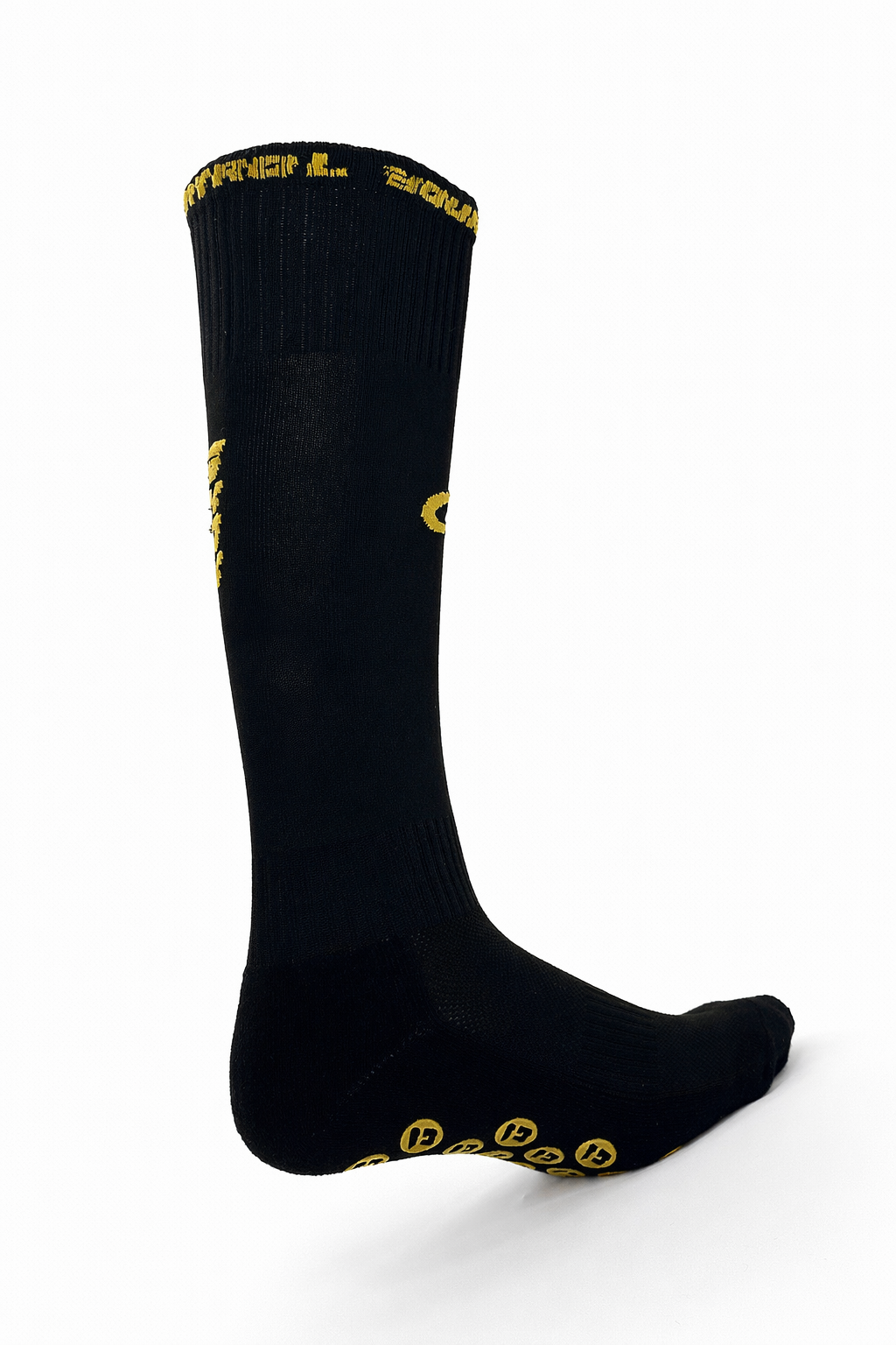 gripsok lang zwart achter