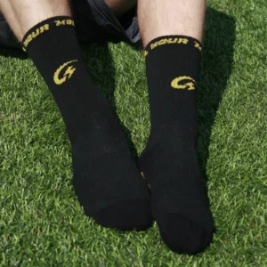 gripsokken zwart halflang GXOX