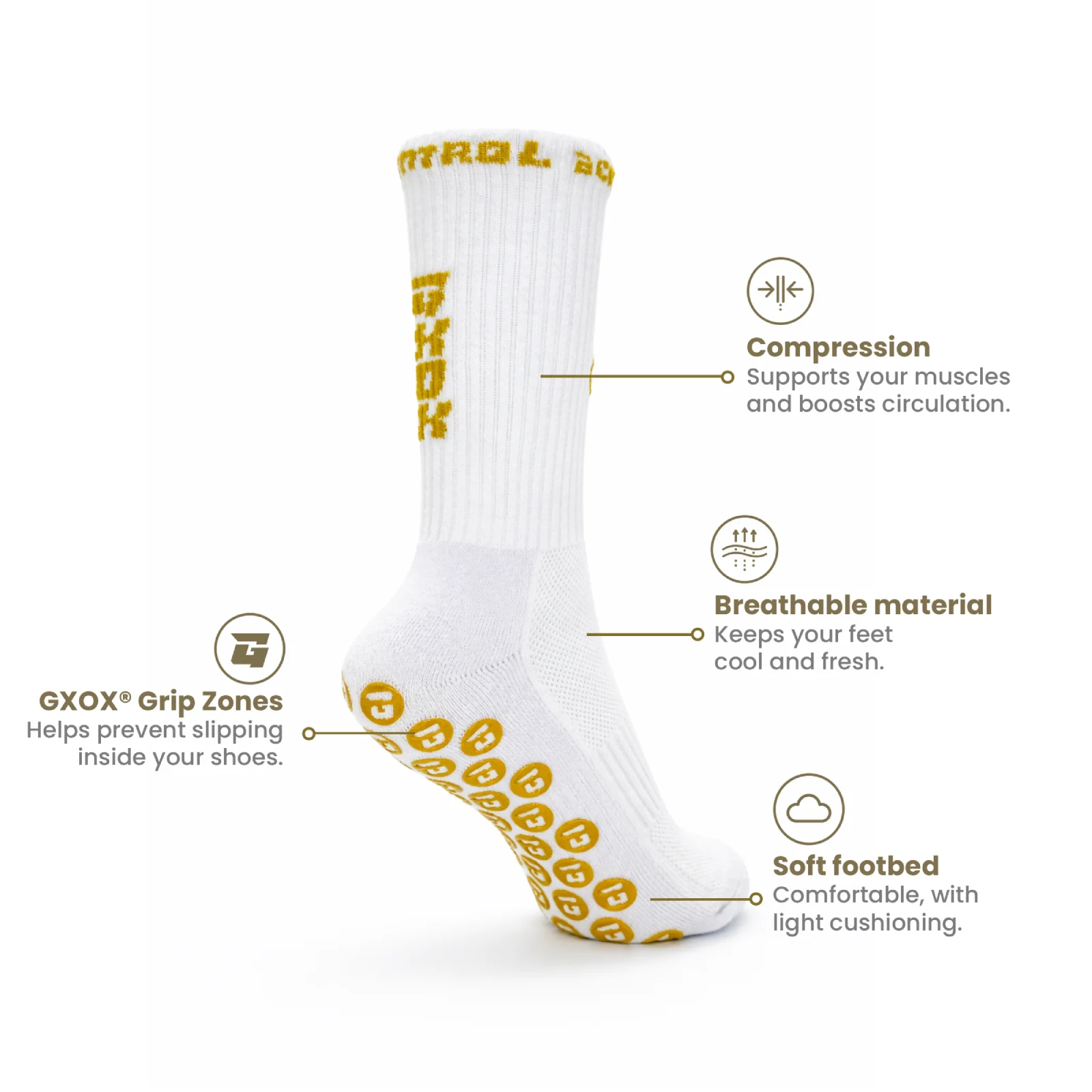 Chaussettes antidérapantes GXOX USP Chaussettes antidérapantes GXOX USP