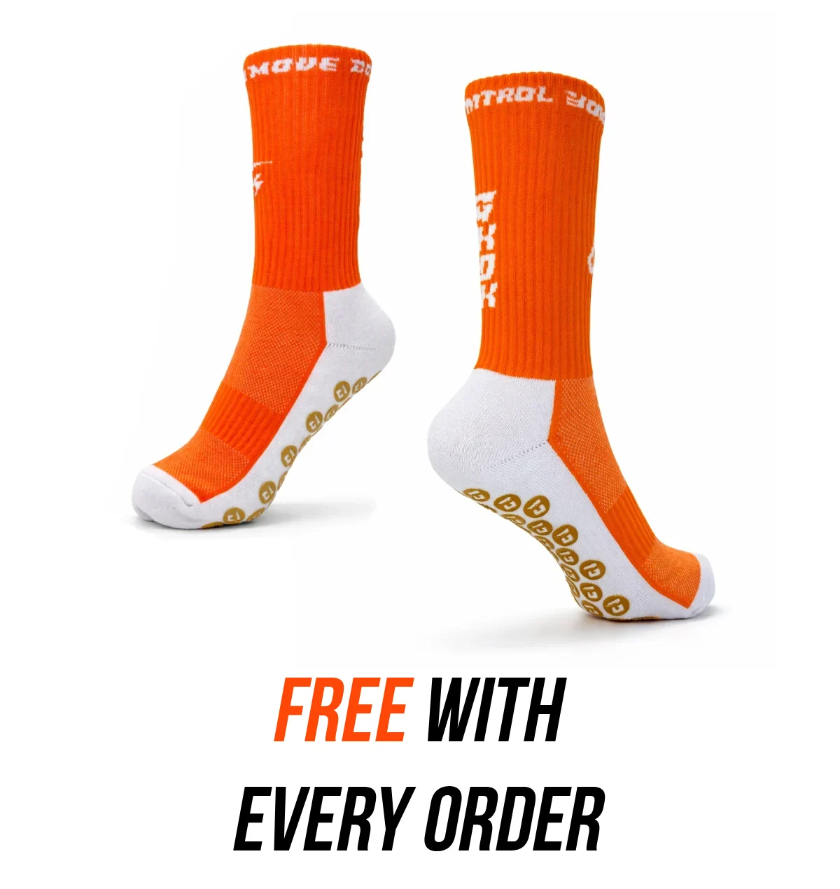 Chaussettes antidérapantes GXOX orange